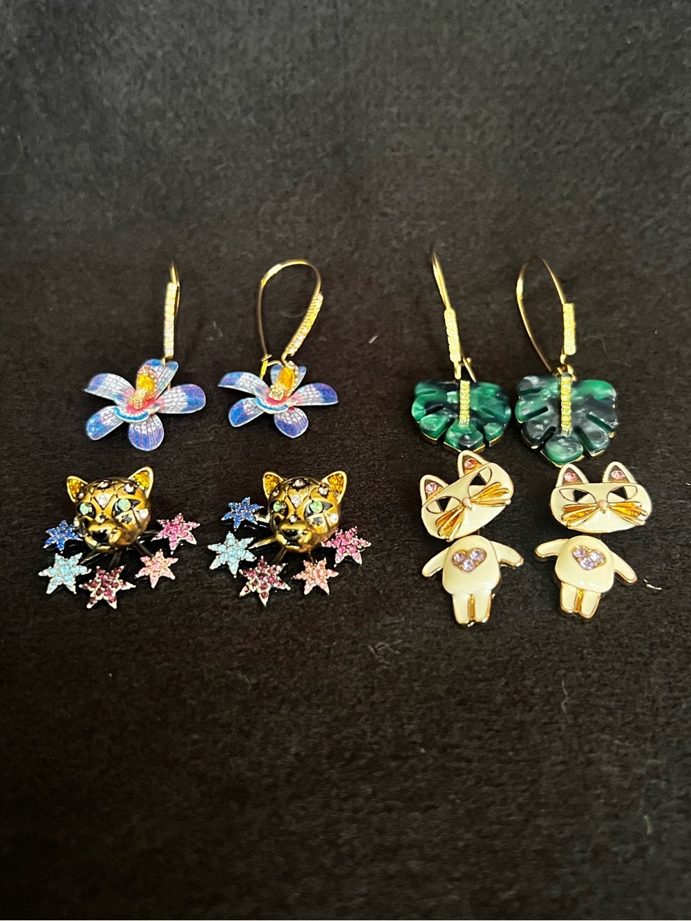 Betsey Johnson Earrings Set - 4 Pair